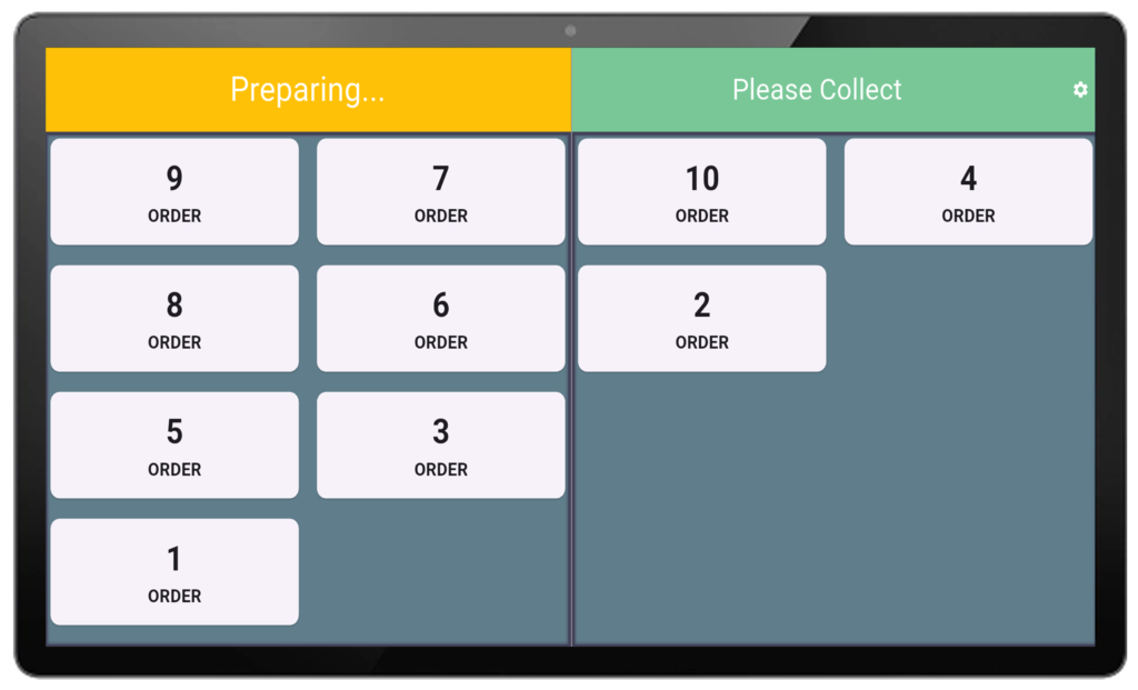 digital order status display