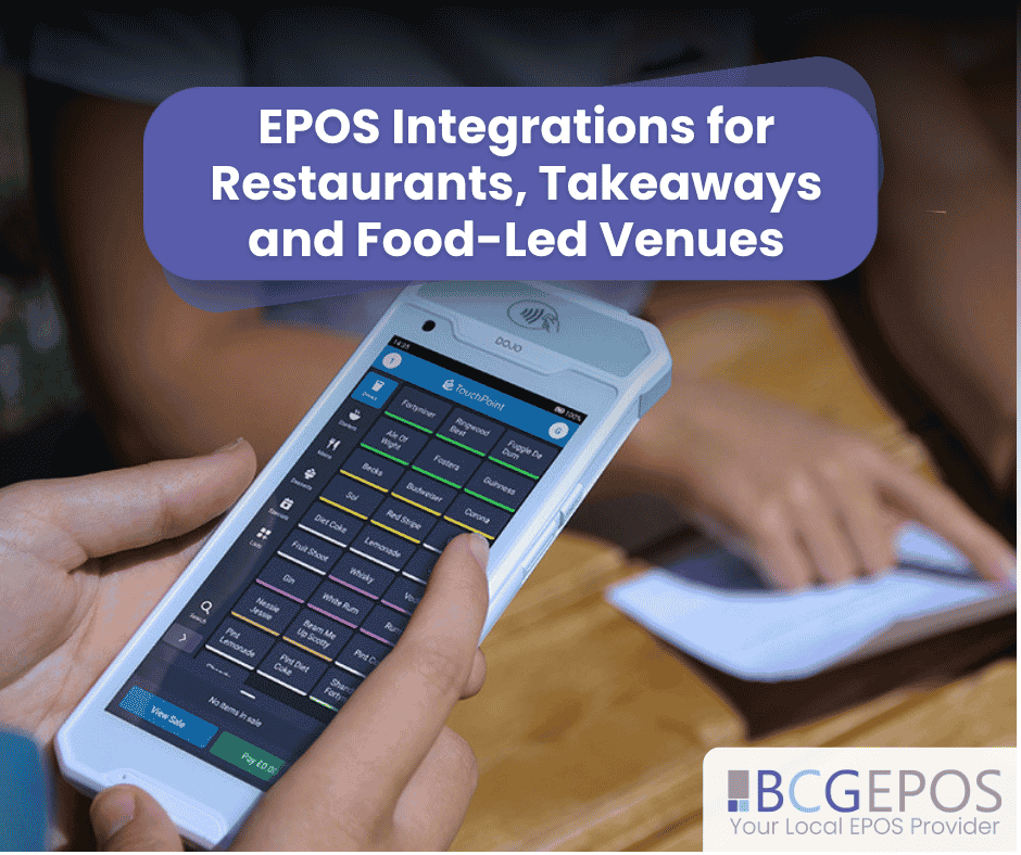 Restaurant EPOS system connected with online ordering, payments, kitchen display and reporting integrations for food-led hospitality.