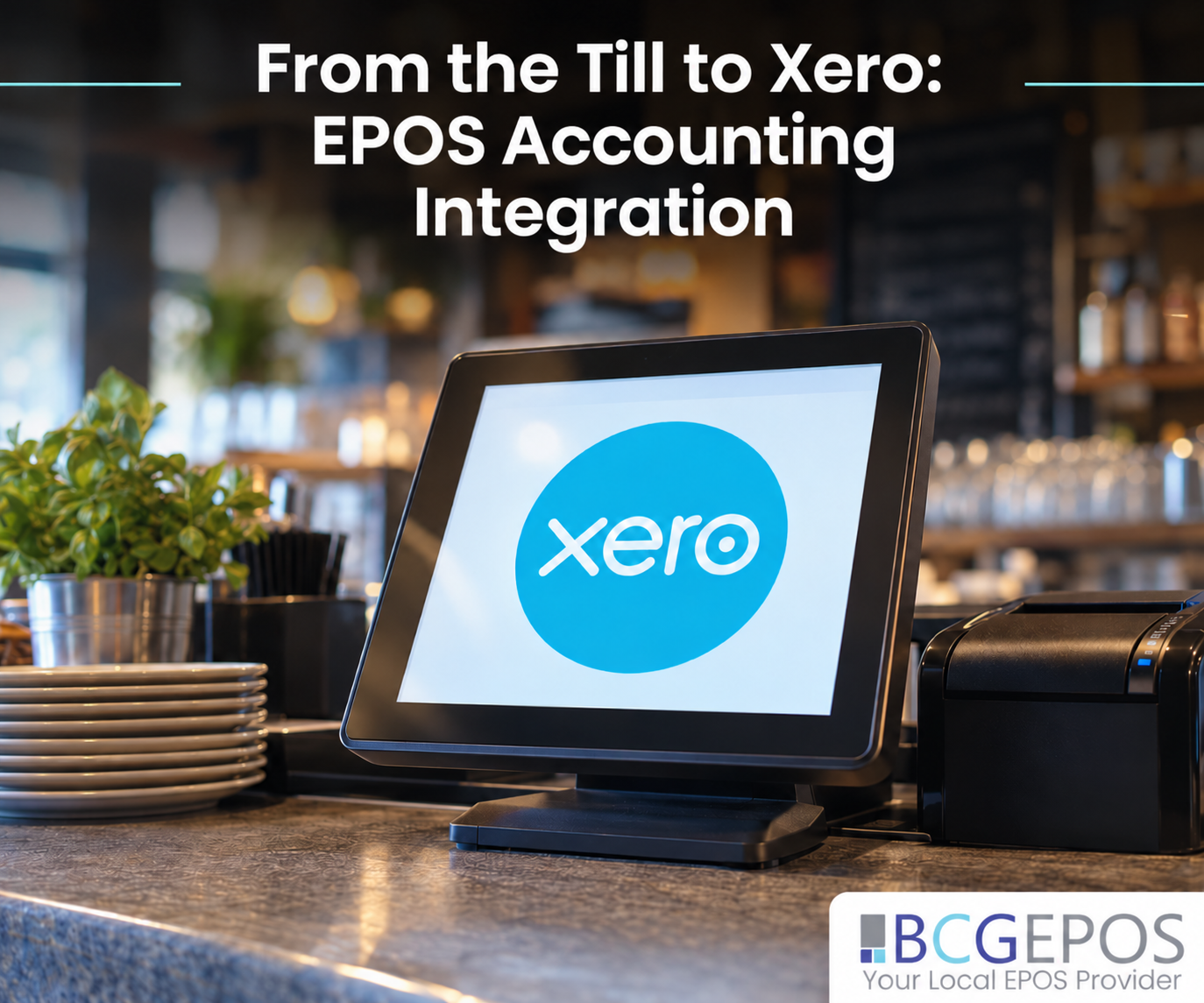 EPOS till connected to Xero cloud accounting software for automatic sales data, bookkeeping and easier financial reconciliation.